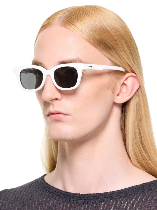 Strata Rider White Acetate Sunglasses | Polarized | Unisex | Like New main image 13